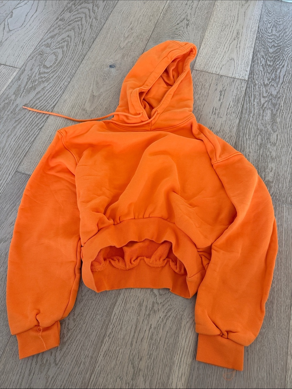 The Frankie Shop Orange Hooded Pullover